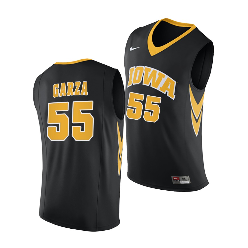 Iowa Hawkeyes Luka Garza Black 2020-21 College Jersey Men