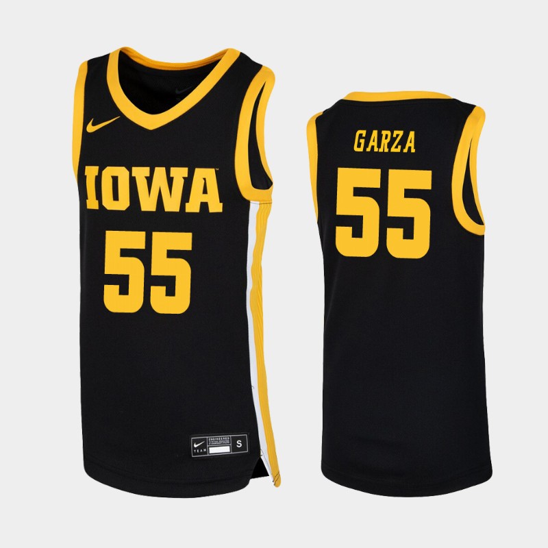 Iowa Hawkeyes Luka Garza Black College Jersey