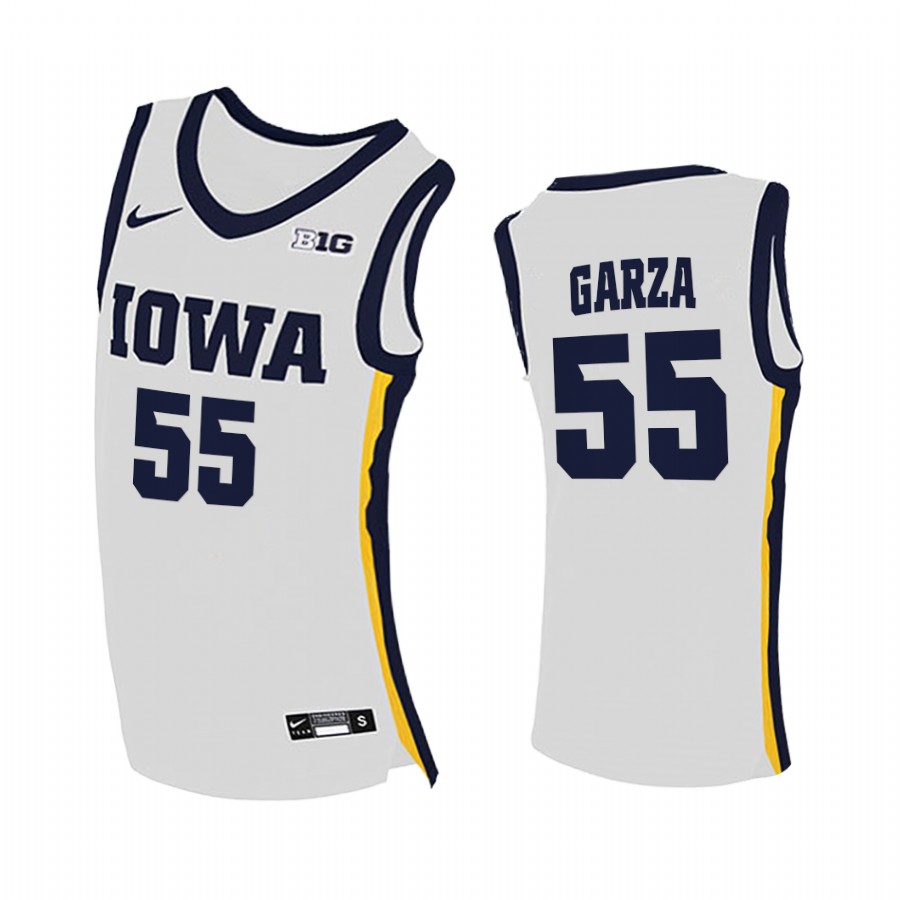 Iowa Hawkeyes Luka Garza White Home 2020-21 College Jersey