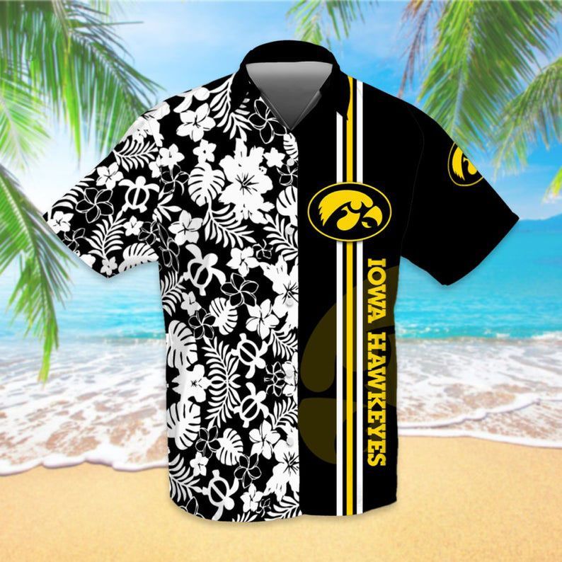 Iowa Hawkeyes NCAA Football Sport Logo Cool – Premium Hawaiian Shirt – Gift For Sports Lovers