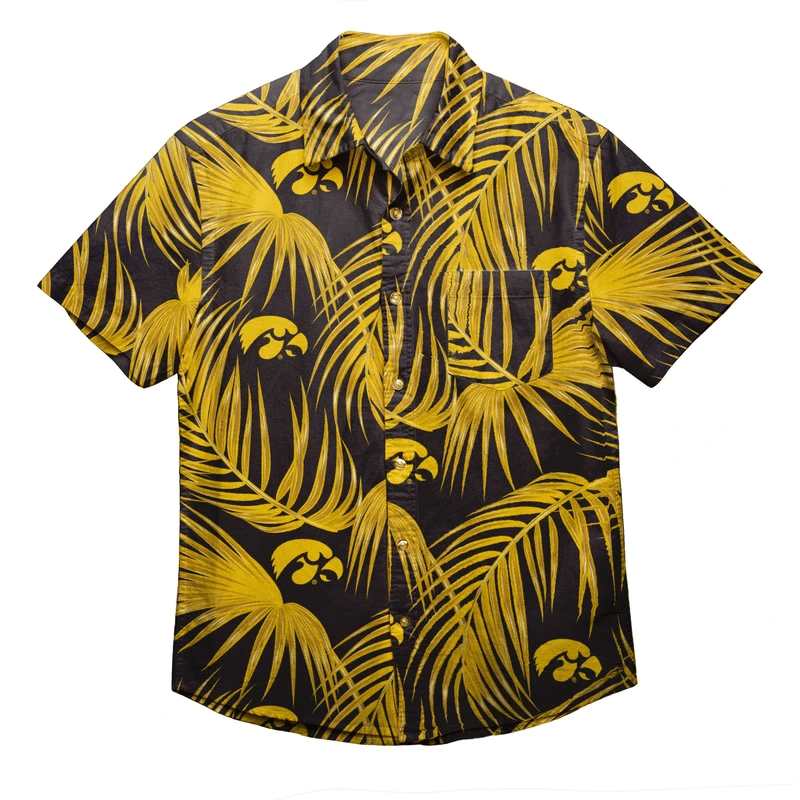 Iowa Hawkeyes NCAA Men’S Hawaiian Shirt