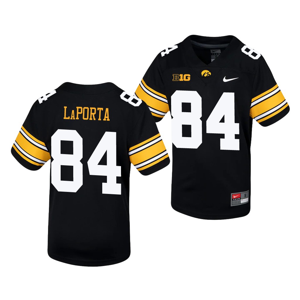 Iowa Hawkeyes Sam LaPorta Black Untouchable Jersey