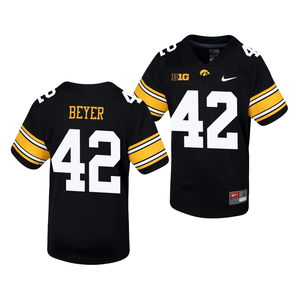 Iowa Hawkeyes Shaun Beyer Black Untouchable Jersey