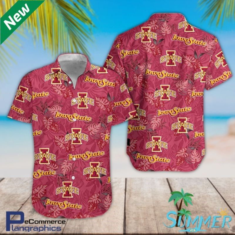 Iowa State Cyclones All Over Print Hawaiian Aloha Shirt Hawaiian Beach Shirt