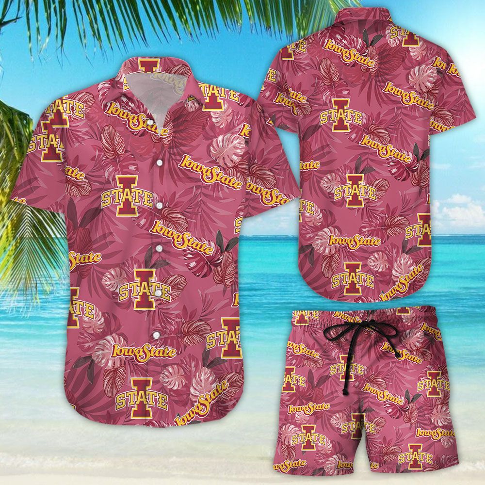 Iowa State Cyclones Aloha Shirt Hawaiian Aloha Shirt Hawaiians Beach Shirt