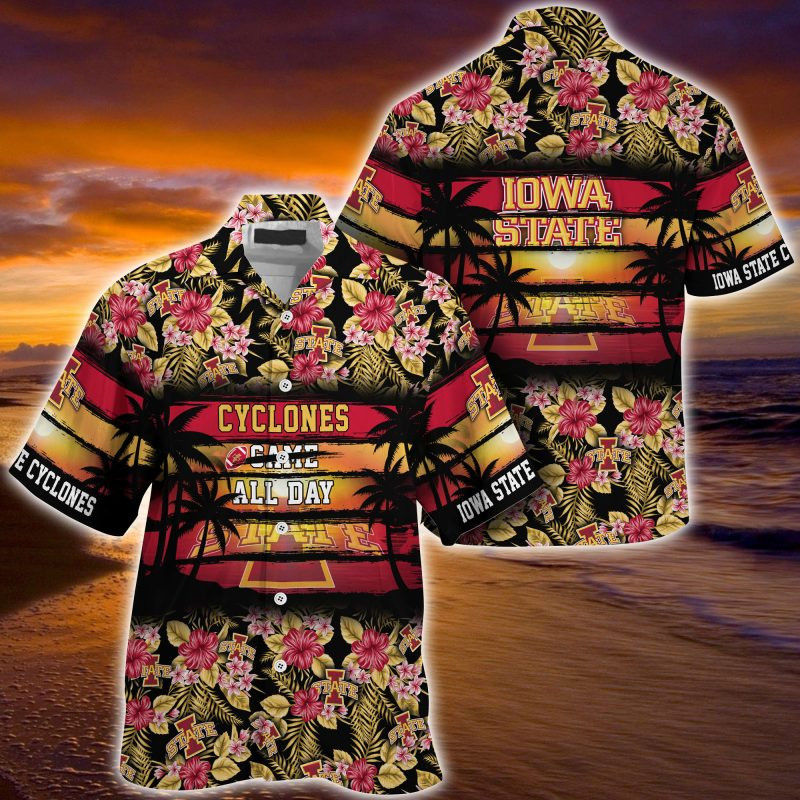 Iowa State Cyclones NCAA Summer – Hawaii Shirt For This Season – Gift For Sport Lovers Floral Pattern
