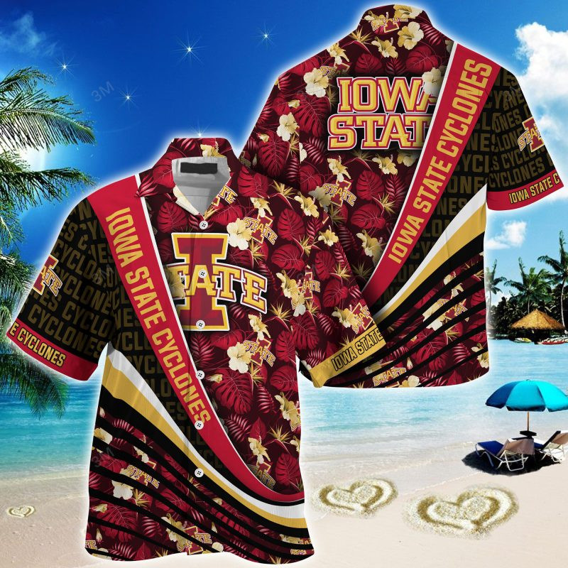 Iowa State Cyclones NCAA Summer – Hawaii Shirt For This Season – Gift For Sport Lovers With Tropical Flower Pattern