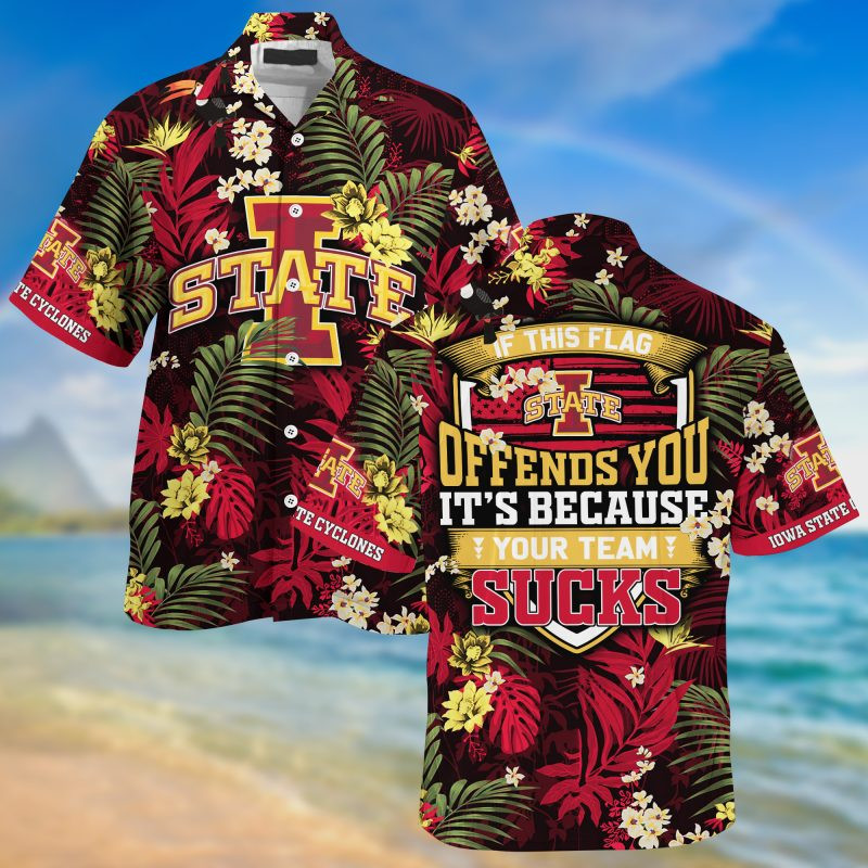 Iowa State Cyclones NCAA Summer – Hawaii Shirt For This Season – Gift For Sport Lovers With Tropical Patterns
