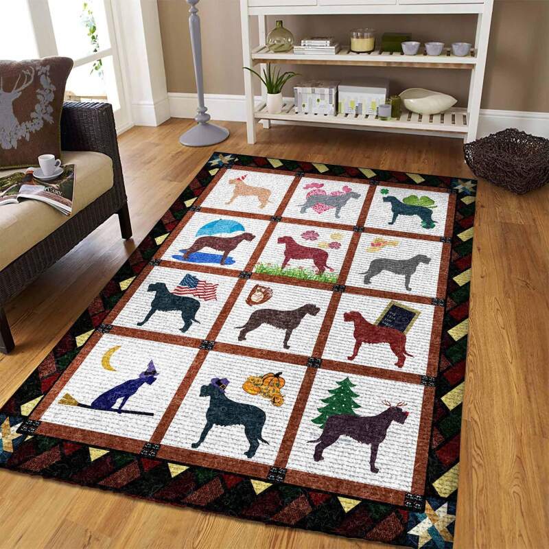 Irish Wolfhound Rectangle Rug