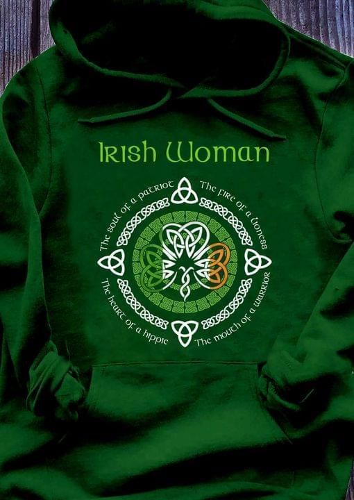 Irish Woman Saint Patrick’s Day Hoodie