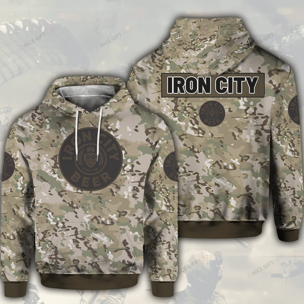 Iron City Beer Camouflage 3D Hoodie Gift For Fans