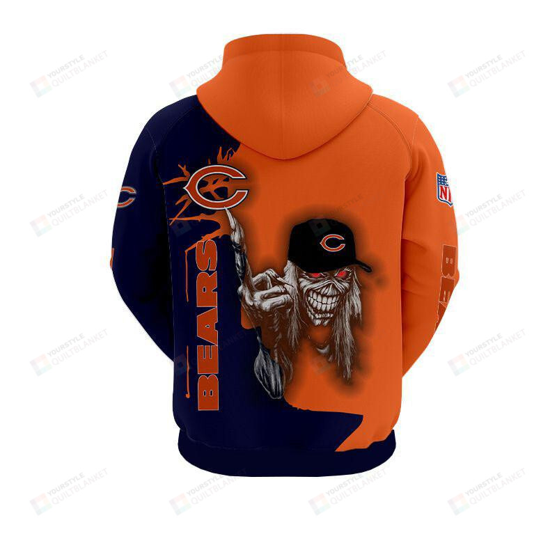 Iron Maiden Chicago Bears 3D All Over Print Hoodie Hoodie
