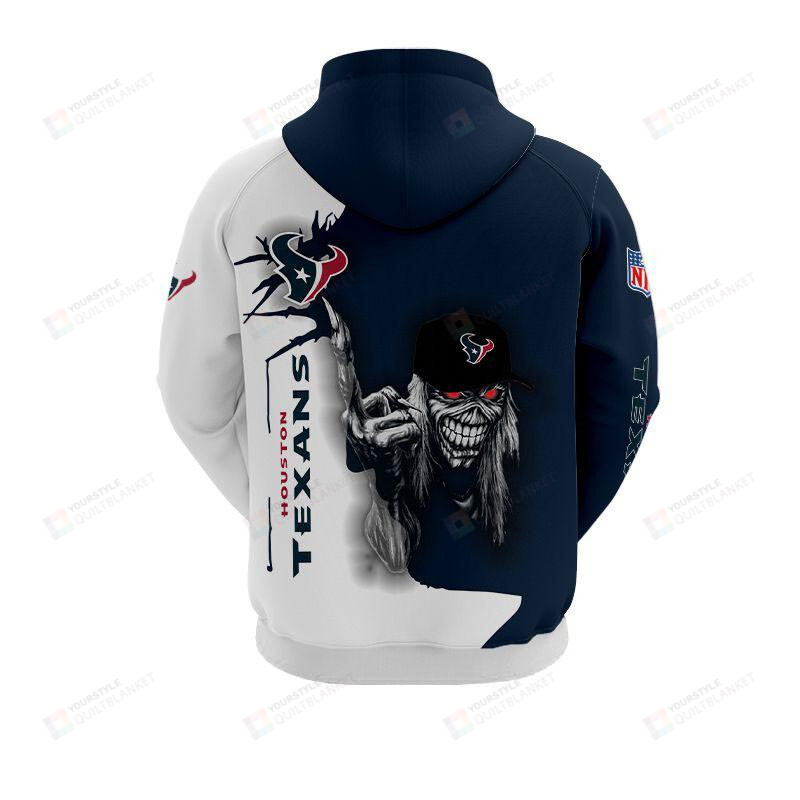 Iron Maiden Houston Texans 3D All Over Print Hoodie Hoodie