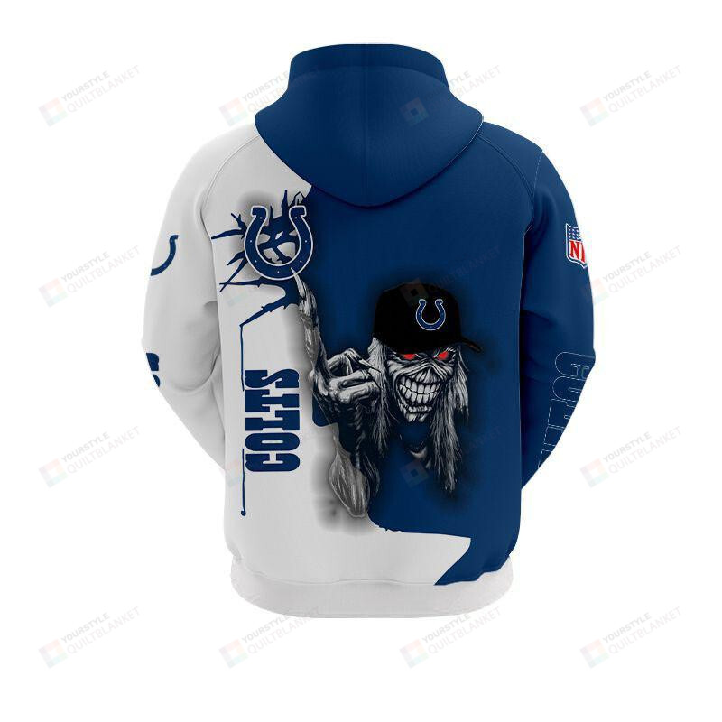 Iron Maiden Indianapolis Colts 3D All Over Print Hoodie Hoodie
