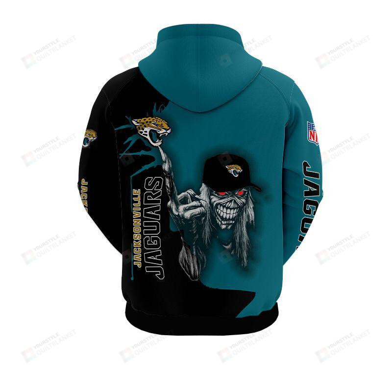 Iron Maiden Jacksonville Jaguars 3D All Over Print Hoodie Hoodie