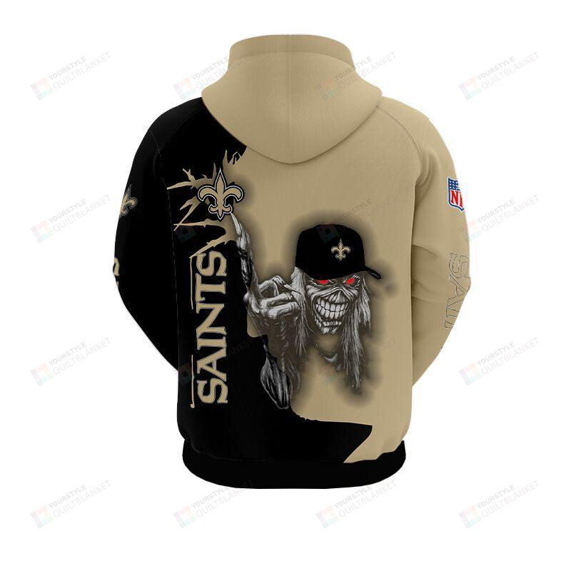 Iron Maiden New Orleans Saints 3D All Over Print Hoodie Hoodie