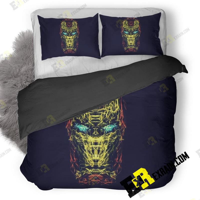Iron Man Amazing Art Wallpaper 3D Customized Duvet Cover Bedding Set