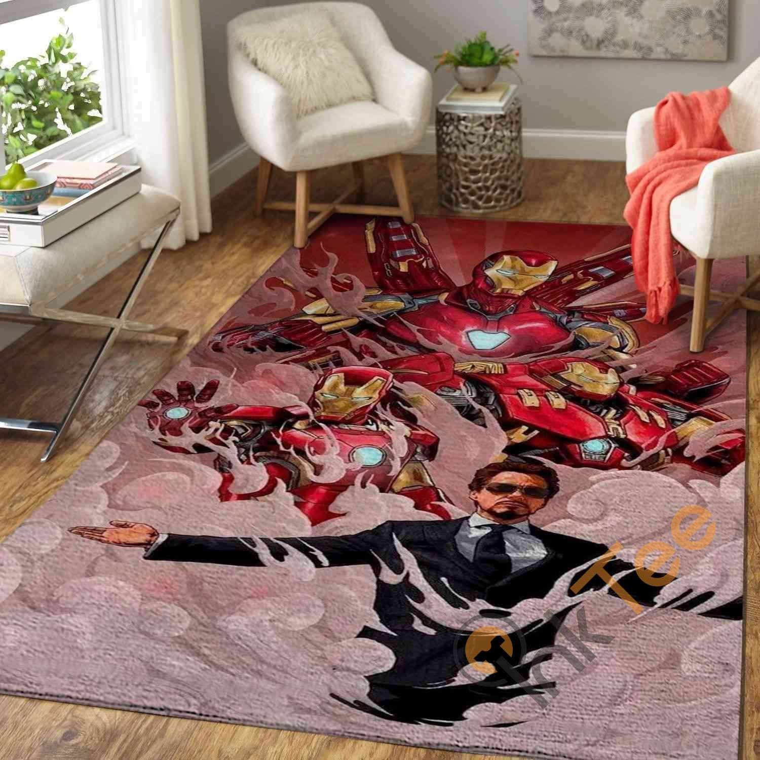Iron Man Area Rectangle Rug