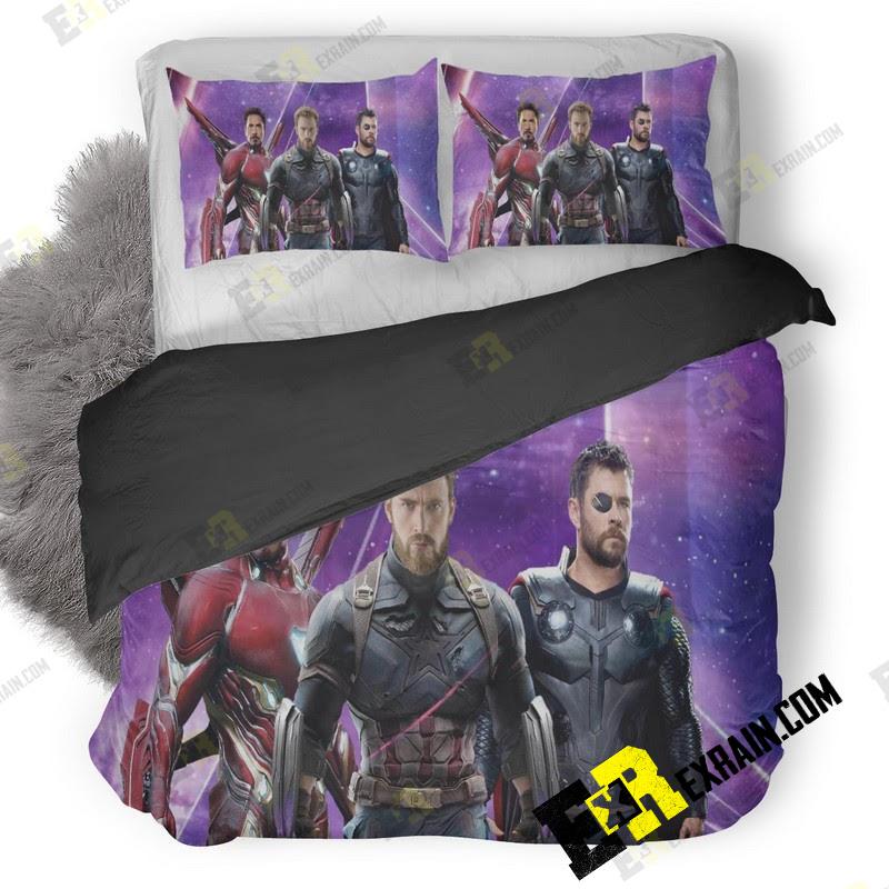 Iron Man Captain America Thor In Avengers Infinity War Poster Xq 3D Customized Duvet Cover Bedding Set