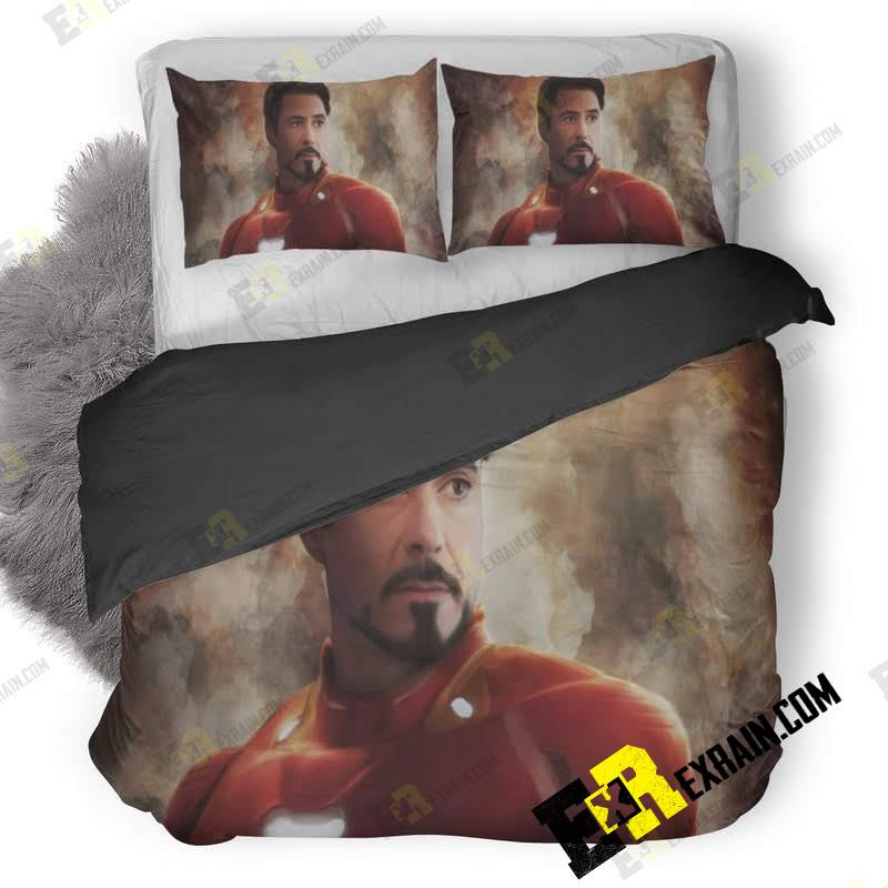 Iron Man New Suit For Avengers Infinity War Artwork Hk 3D Customized Duvet Cover Bedding Set