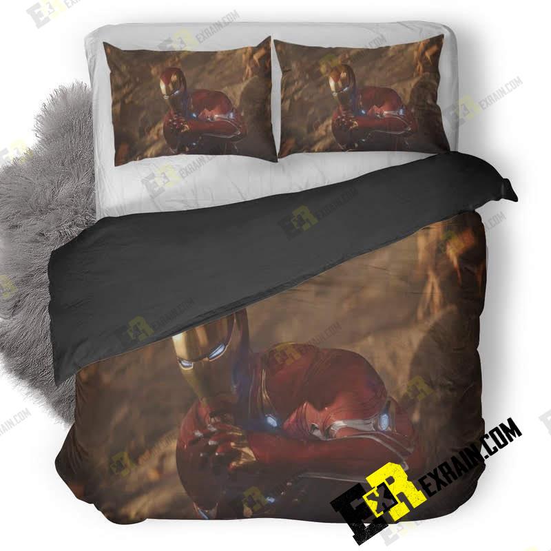 Iron Man New Suit For Avengers Infinity War Sr 3D Customized Duvet Cover Bedding Set