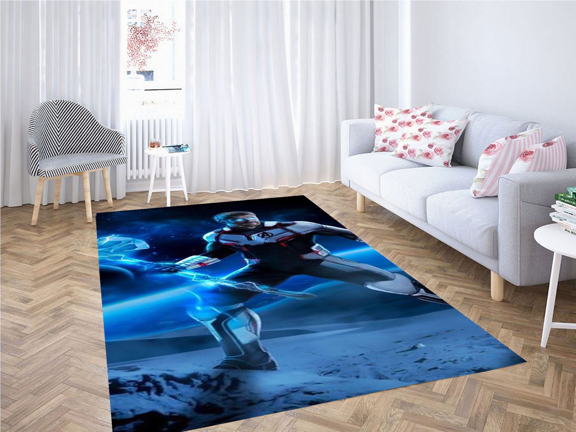 Iron Man New Suit In Avengers Carpet Rectangle Rug