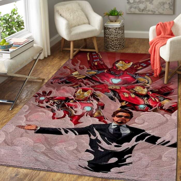 Iron Man Rectangle Rug – Custom Size And Printing