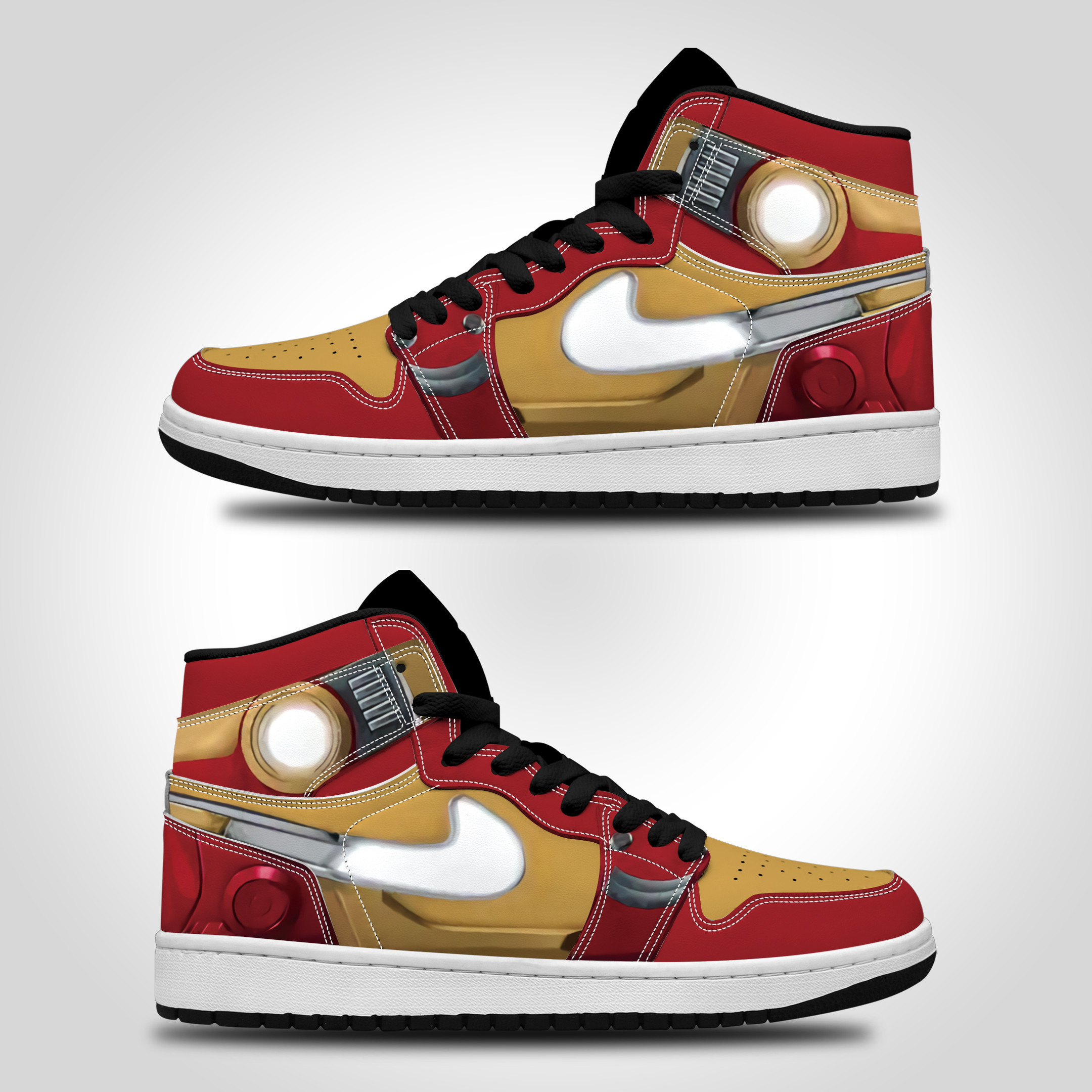 Iron Man Sneakers Gift For Fans High Top Air Jordan Sneaker men and women size US, Air Jordan Hightop