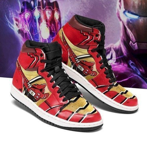 Ironman Marvel 1 High Top Air Jordan Sneaker, Air Jordan Hightop