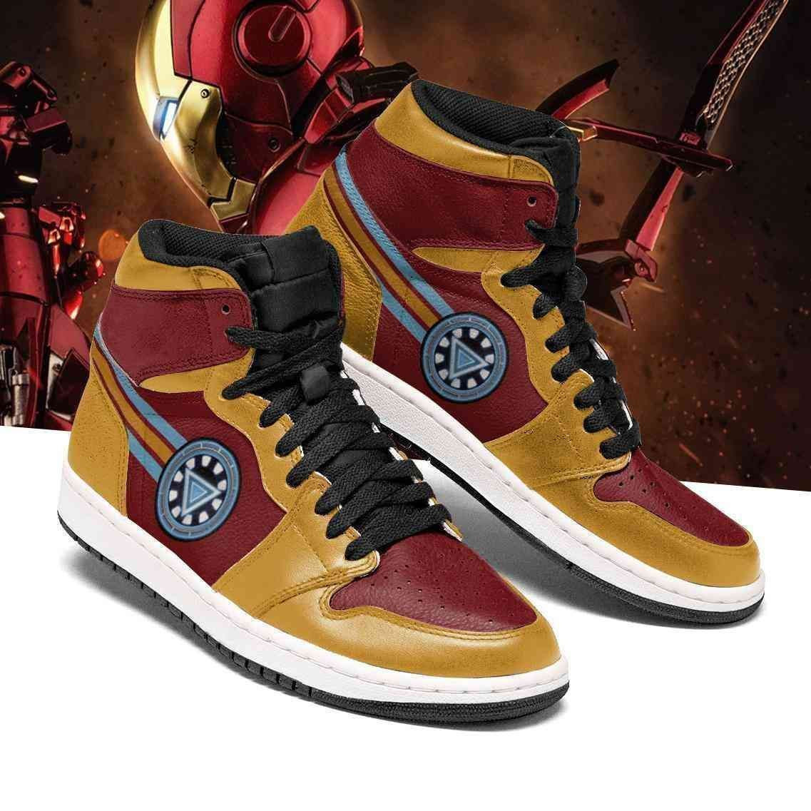 Ironman Marvel 2 High Top Air Jordan Sneaker, Air Jordan Hightop