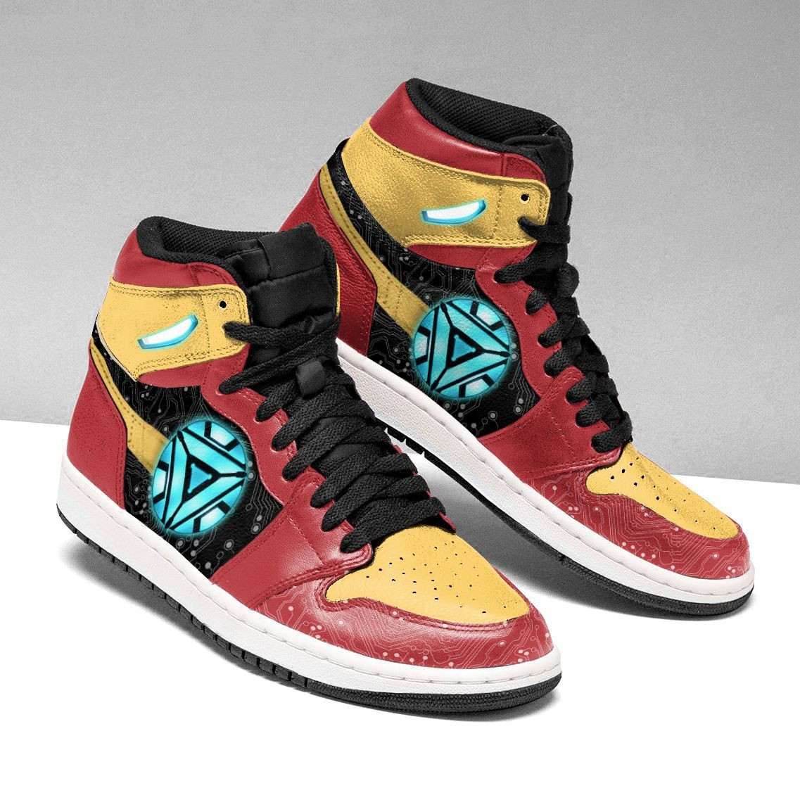 Ironman Marvel 6 High Top Air Jordan Sneaker, Air Jordan Hightop
