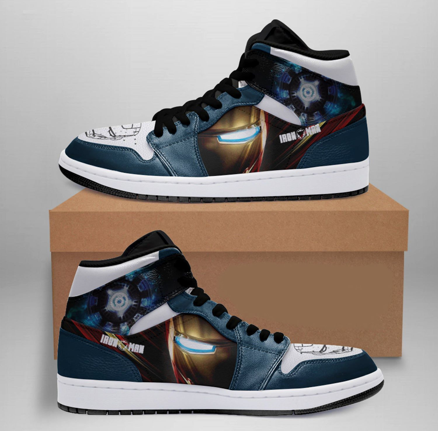 Ironman Marvel 8 High Top Air Jordan Sneaker, Air Jordan Hightop