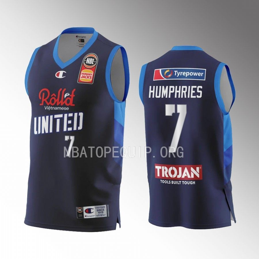 Isaac Humphries #7 NBL 2022-23 Home Navy Jersey