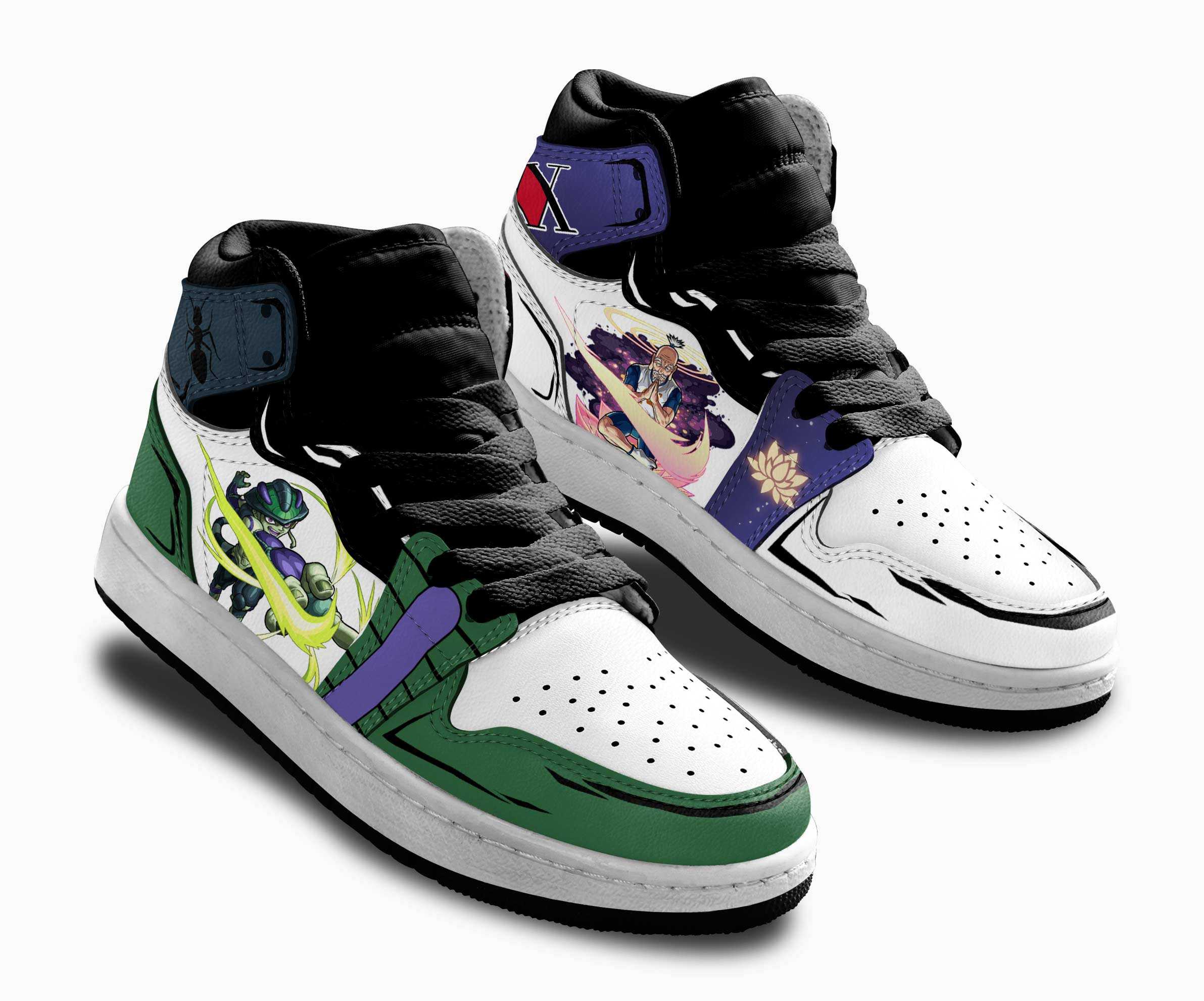 Isaac Netero x Meruem Kids Sneakers Custom Hunter X Hunter Shoes For Kids
