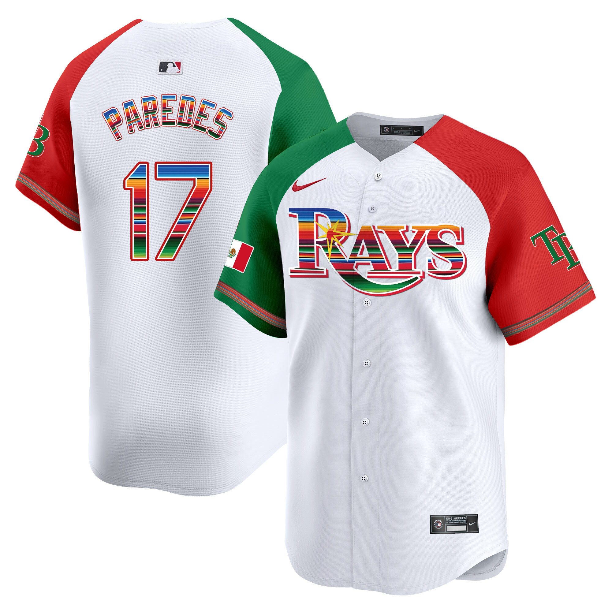 Isaac Paredes Men's Tampa Bay Rays Mexico Vapor Premier Limited Alternate Jersey - All Stitched
