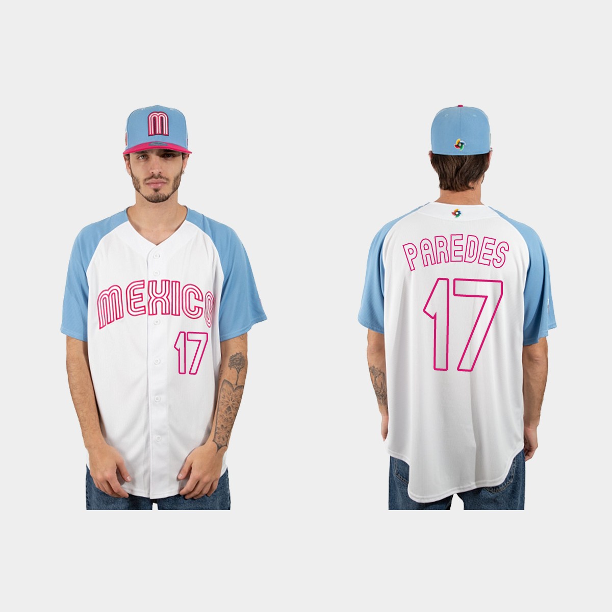 Isaac Paredes Mexico 2023 World Classic Jersey - White Blue