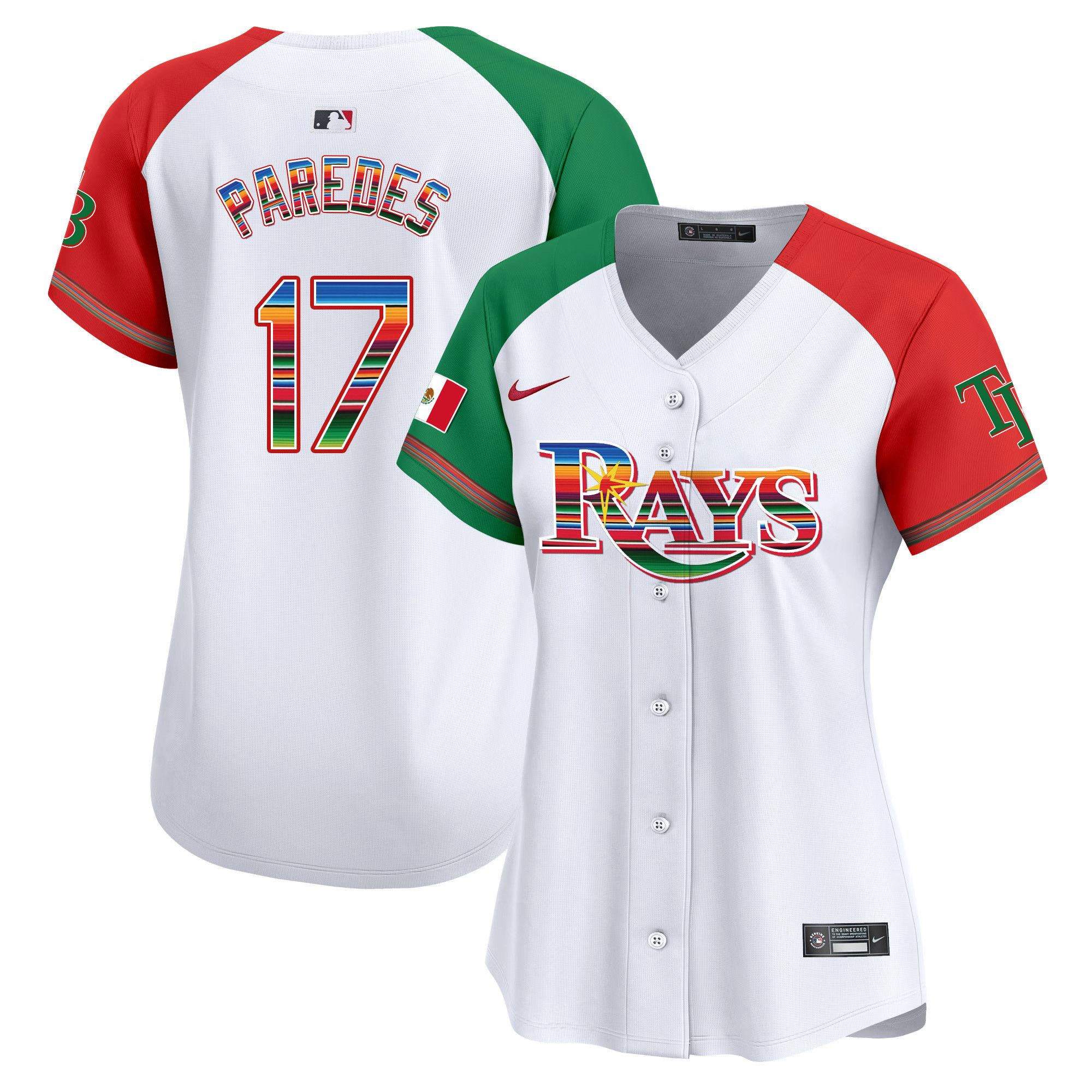 Isaac Paredes Women's Tampa Bay Rays Mexico Vapor Premier Limited Alternate Jersey - All Stitched