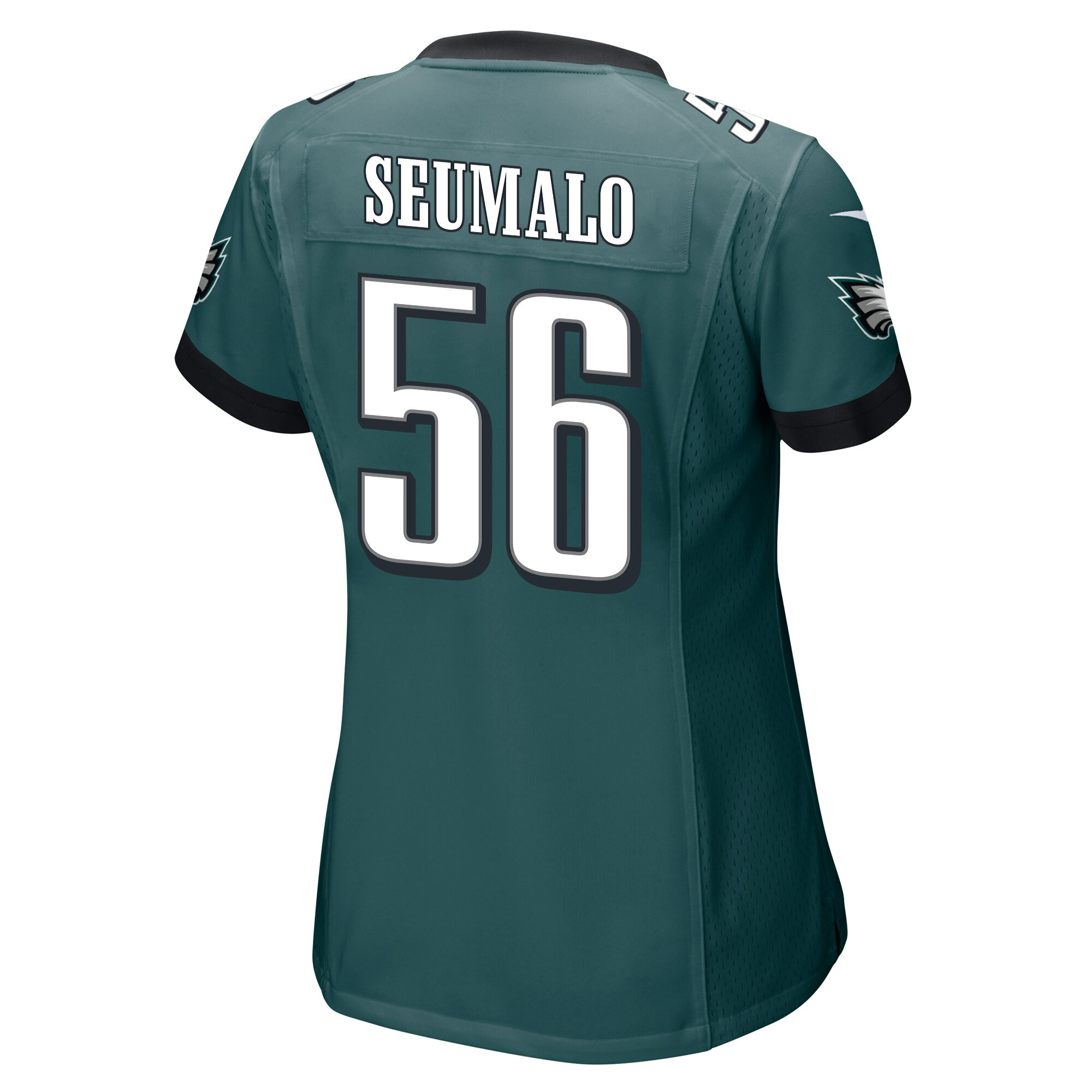 Isaac Seumalo 56 Philadelphia Eagles Super Bowl LVII Champions 2 Stars Women Game Stitched Jersey – Midnight Green