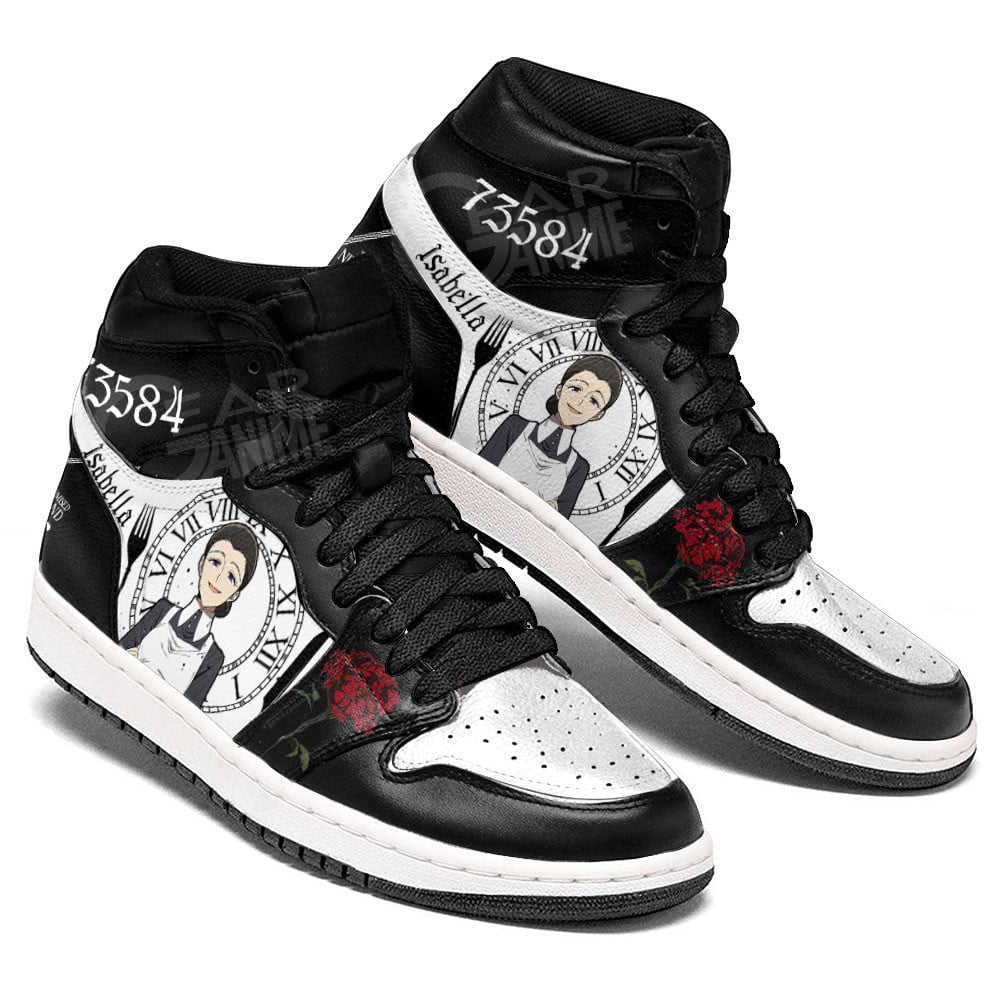 Isabella JD1s Sneakers The Promised Neverland Anime Shoes, Air Jordan Hightop