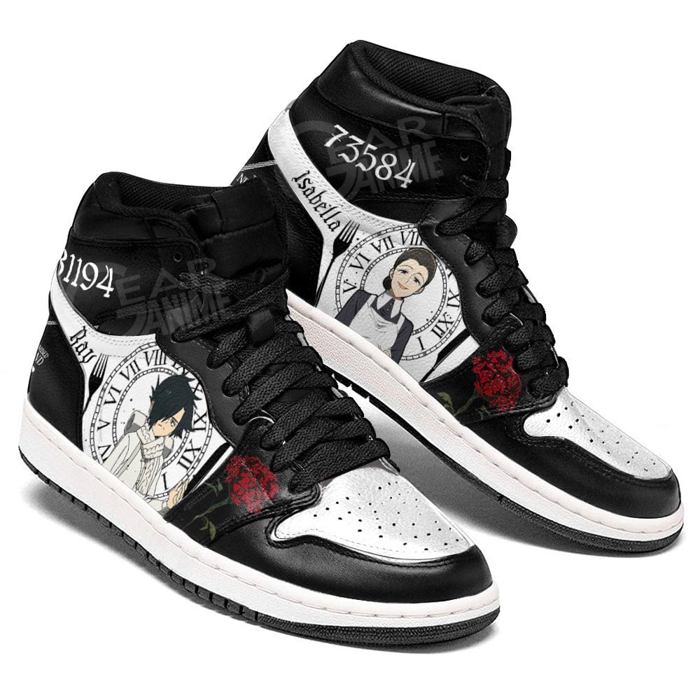 Isabella Ray JD1s Sneakers The Promised Neverland Anime Shoes, Air Jordan Hightop