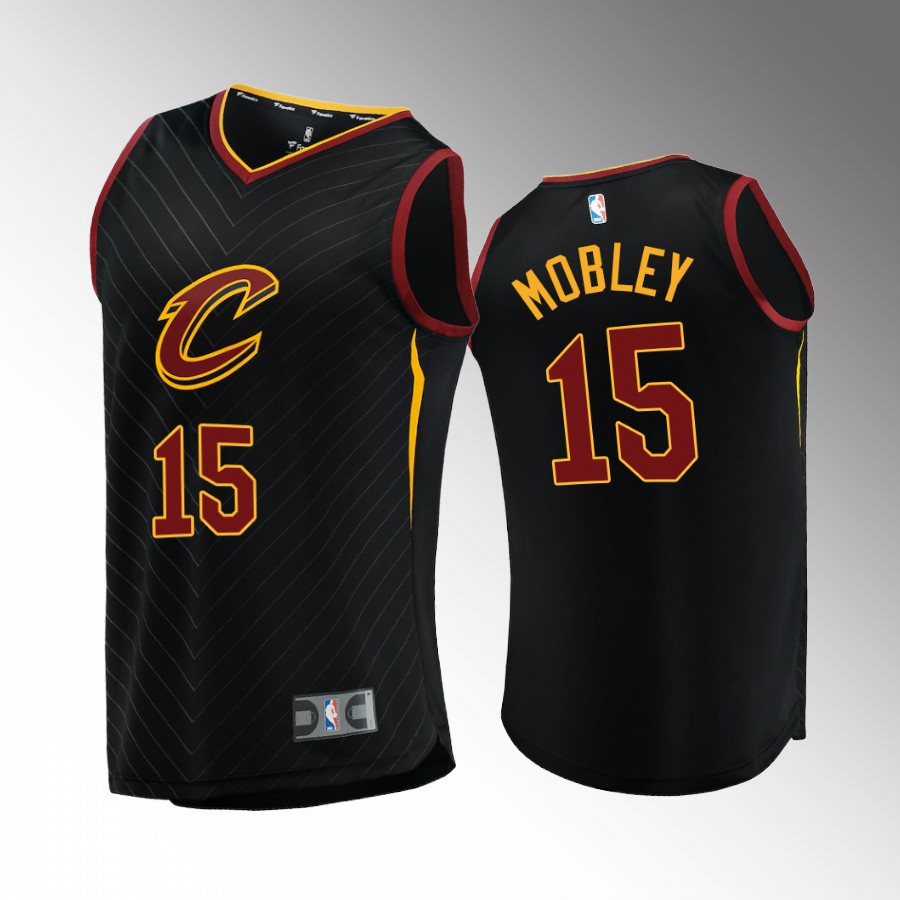 Isaiah Mobley Cavaliers #15 Black Jersey Fast Break 2022-23 Statement