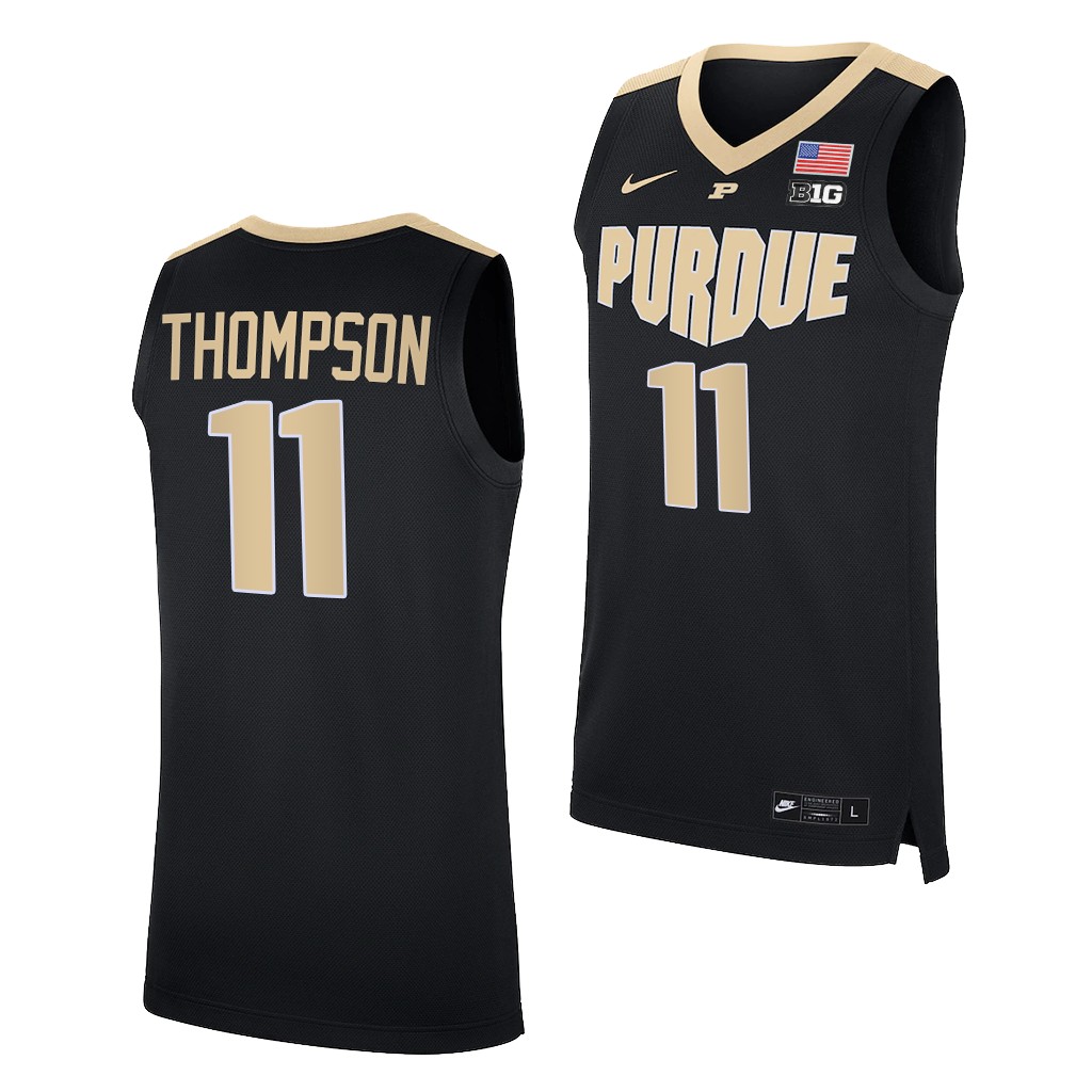 Isaiah Thompson #11 Purdue Boilermakers 2021-22 College Black Jersey