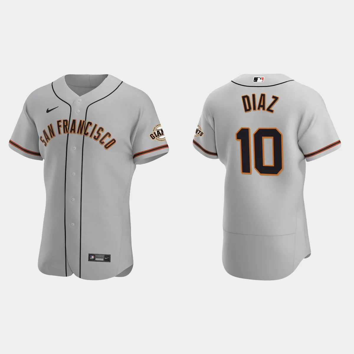 Isan Diaz San Francisco Giants Road Jersey - Gray