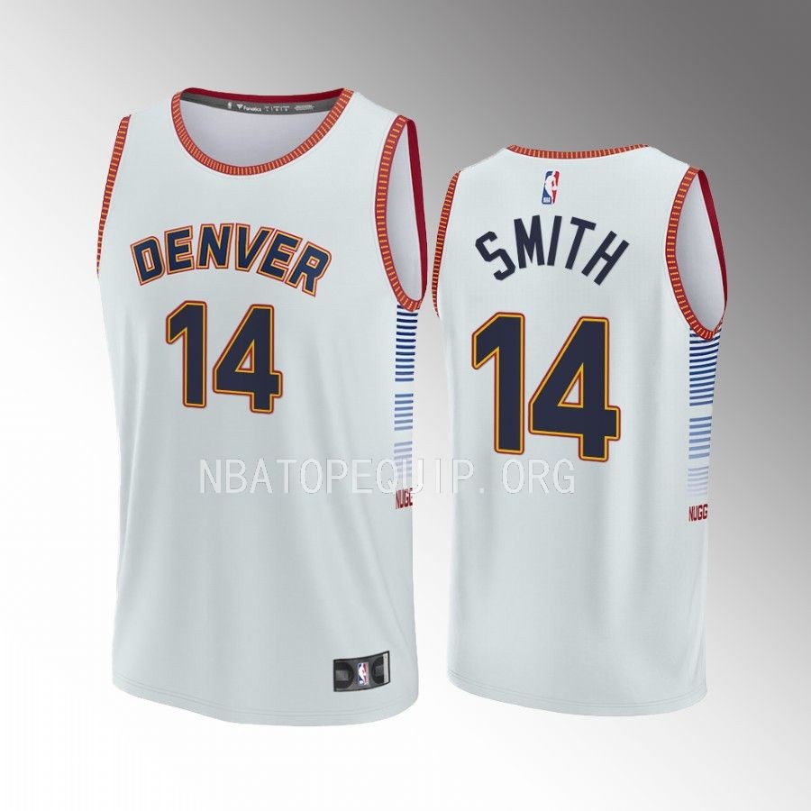 Ish Smith Nuggets #14 Gray Jersey Fast Break Fastbreak 2022-23 City Edition