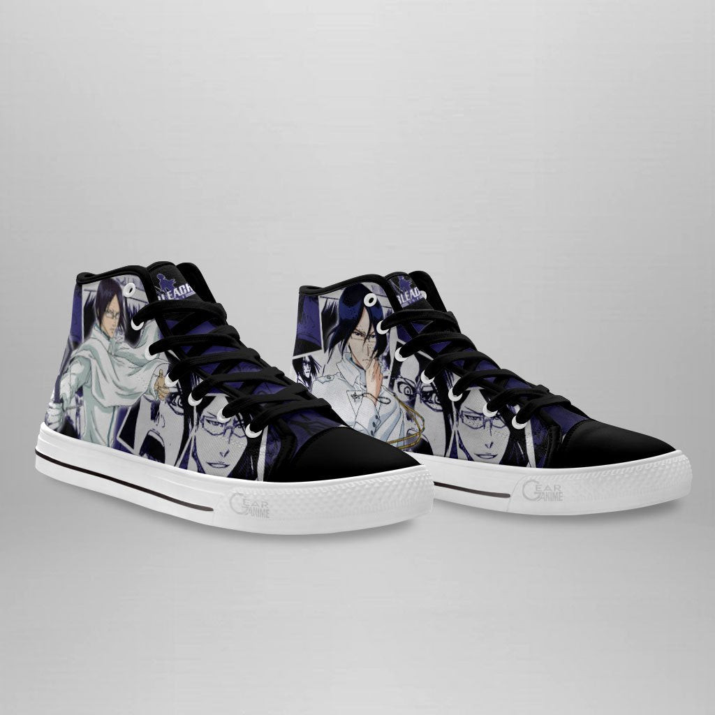 Ishida Uryu High Top Shoes Custom Bleach Anime Sneakers