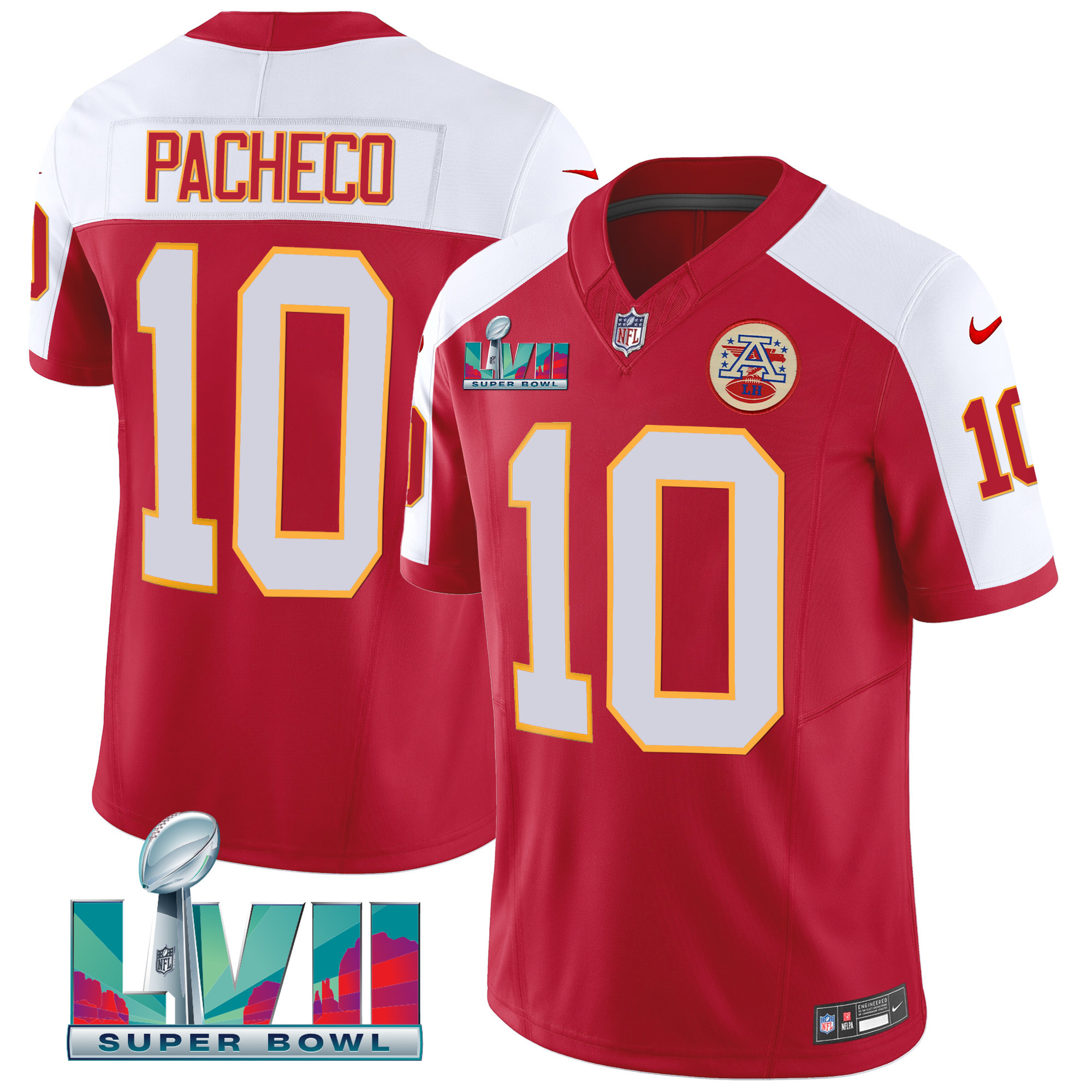 Isiah Pacheco Men's Kansas City Chiefs Throwback Limited Vapor Alternate Jersey - All Stitched 