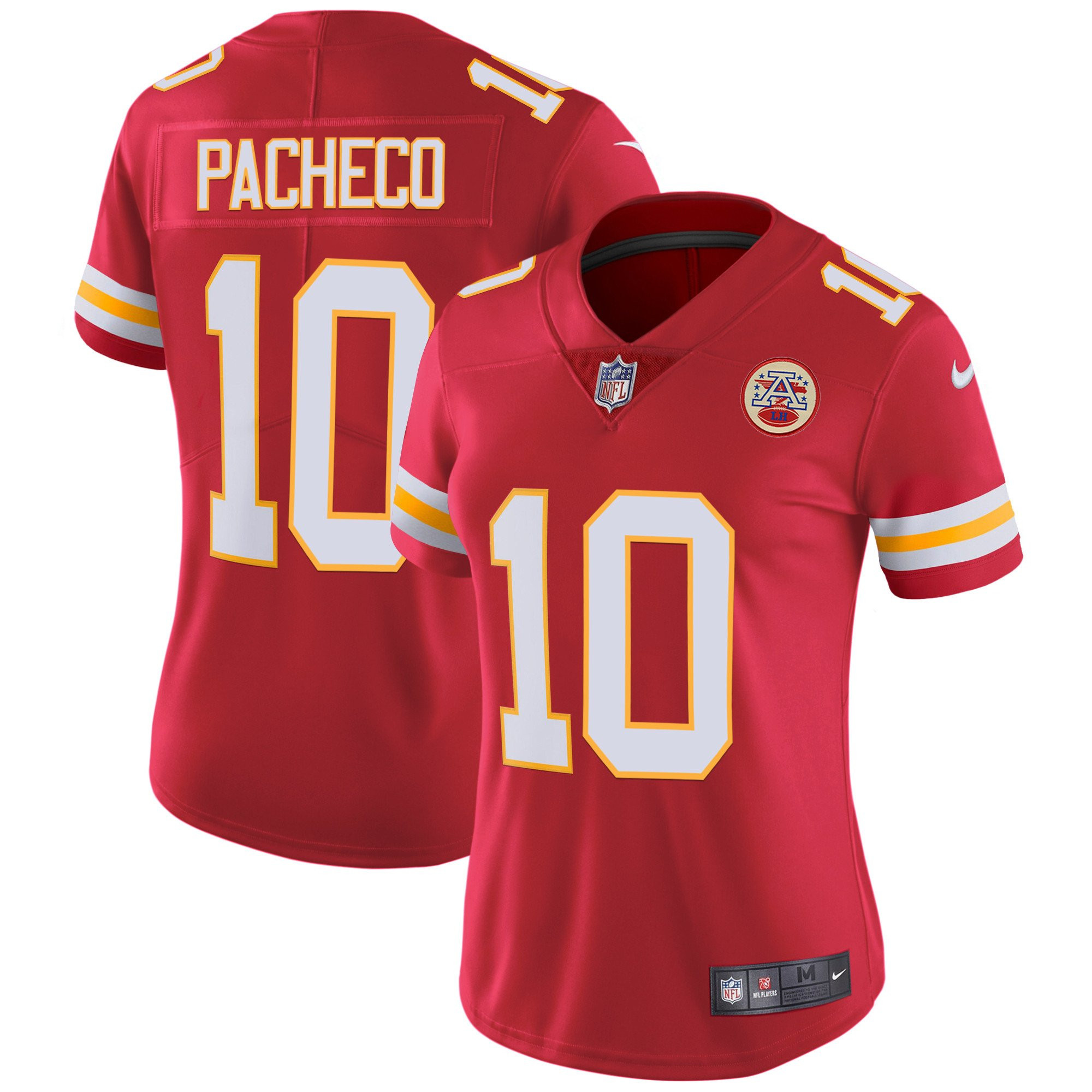 Isiah Pacheco Women's Kansas City Chiefs Player Vapor Red Jersey - All Stitched 