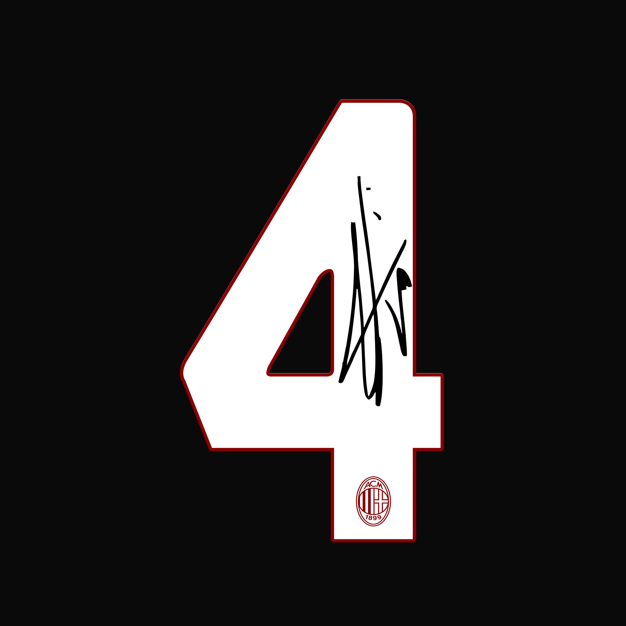 Ismaël Bennacer 4 Signed AC Milan 2022/23 Home Men Soccer Jersey – Red/Black