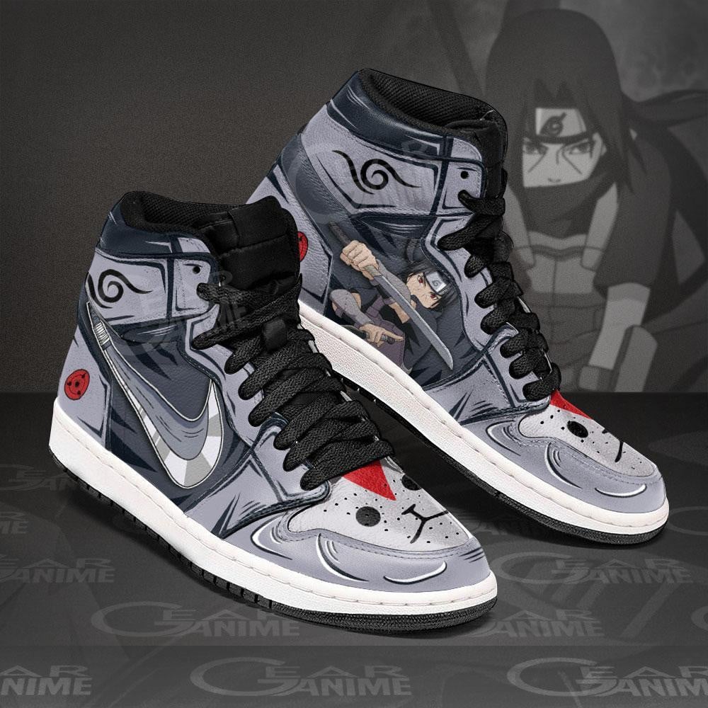 Itachi Anbu JD1s Sneakers Anime Shoes, Air Jordan Hightop