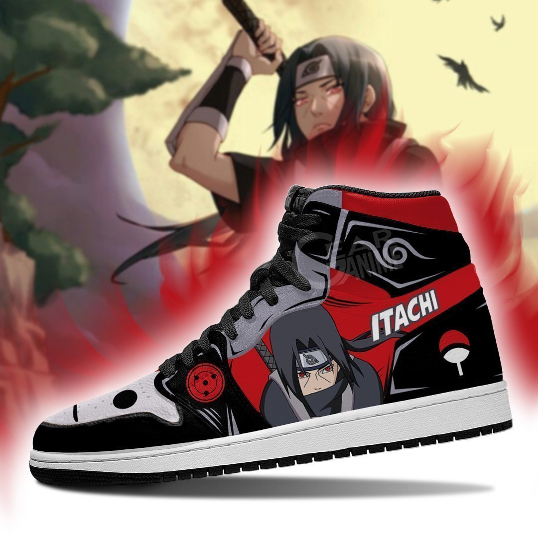 Itachi Anbu Shoes Uniform Costume Anime JD1s Sneakers, Air Jordan Hightop